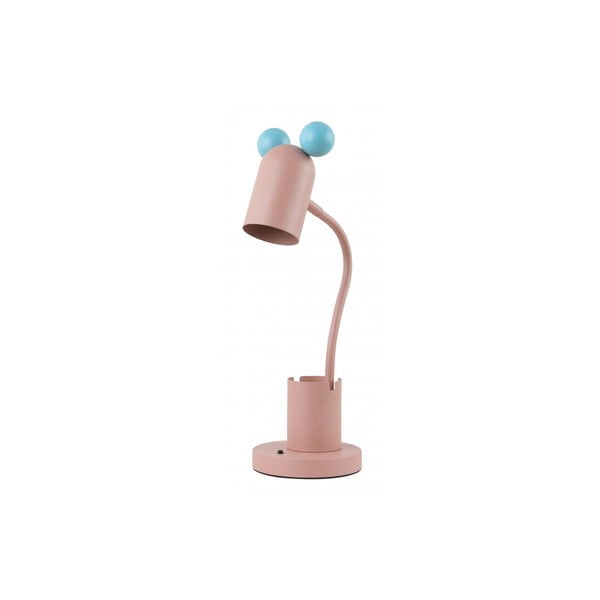 Lampada da tavolo blu-rosa con paralume in metallo (altezza 50 cm) Mouse - GTV