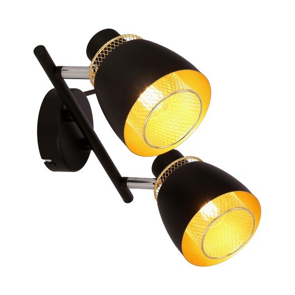 Lampada da soffitto nera con paralume in metallo 41,5x10 cm Aleksandria - Candellux Lighting-image-2