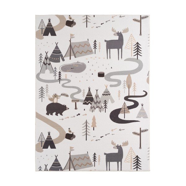 Tappeto per bambini color crema lavabile 120x170 cm Coco 1135 – Ayyildiz Carpets