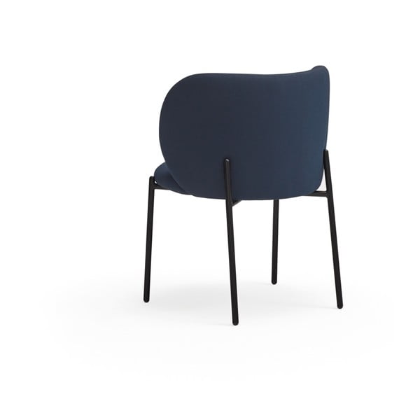 Set di sedie da pranzo blu scuro in imbottito 2 pz Mogi – Teulat-image-2