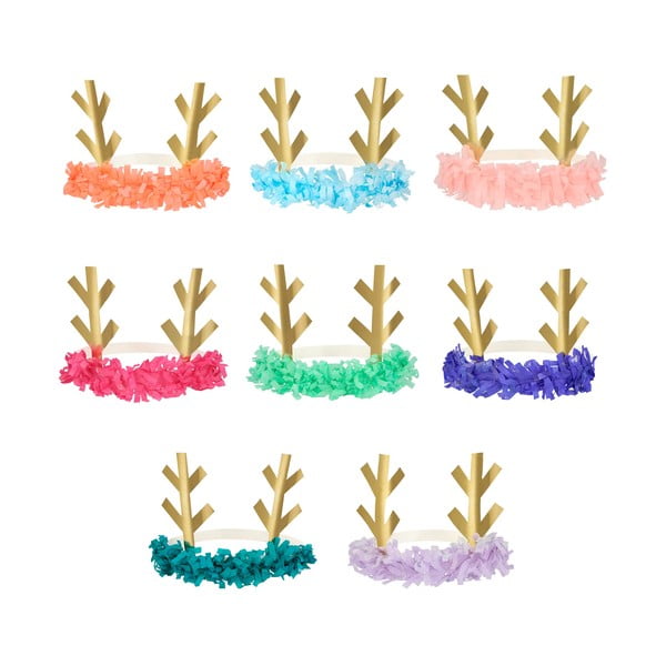 Cappelli da festa in set da 8 Reindeer - Meri Meri-image-3