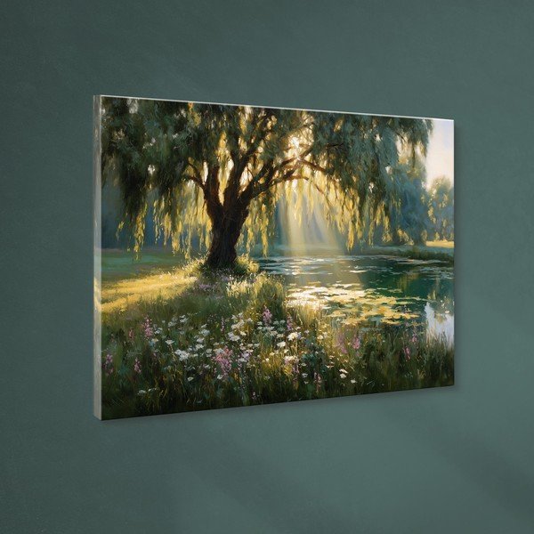 Dipinto 113x85 cm Sunlit Willow – Styler-image-4