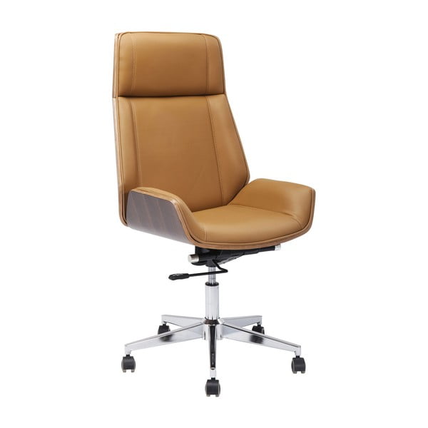 Sedia da ufficio marrone High Bossy - Kare Design