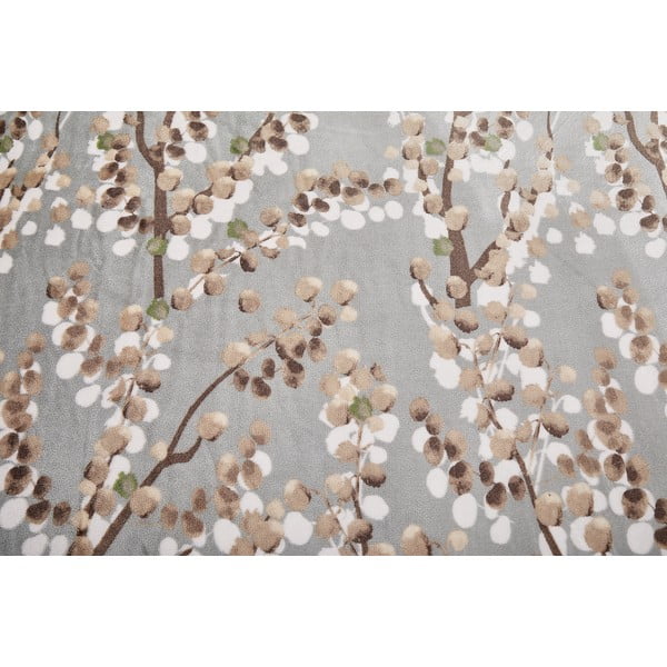 Set copripiumino e federa grigio in micropile per letto singolo 140x200 cm Branches – My House-image-4