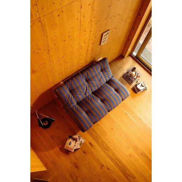 Divano blu/marrone allungabile 160 cm Roots – Karup-image-4