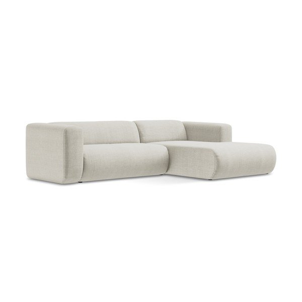 Divano angolare beige (con penisola a destra/con chaise lounge) Ekahi – Makamii-image-2