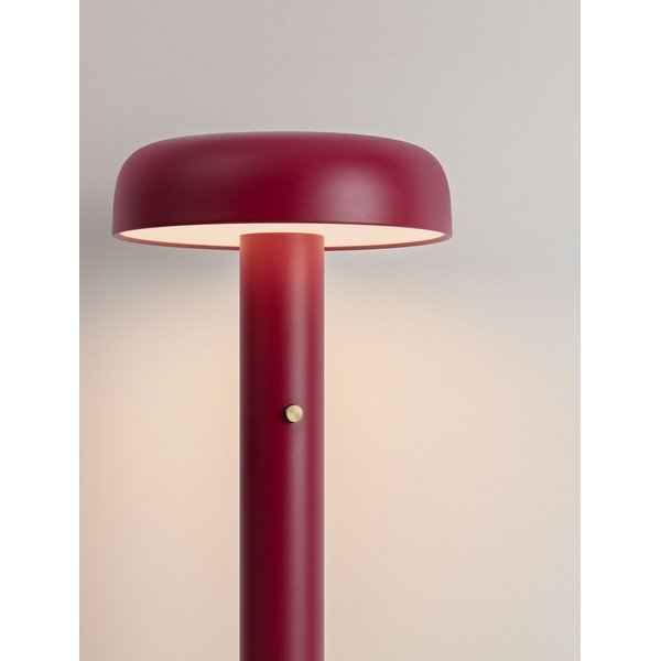 Lampada da terra LED burgundy in metallo con intensità regolabile (altezza totale 142 cm) Noelia – Nova Luce-image-1