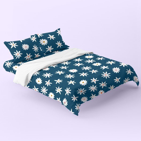 Copripiumino blu per letto matrimoniale 200x200 cm Margaret - Aware-image-1
