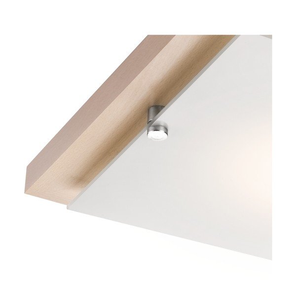 Plafoniera marrone/di colore naturale 30x30 cm Pedro – LAMKUR-image-4