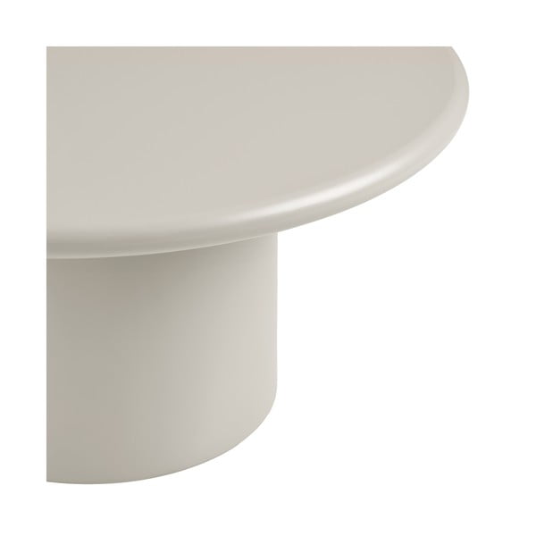 Tavolino da salotto rotondo color crema ø 80 cm Nagano – House Nordic-image-2