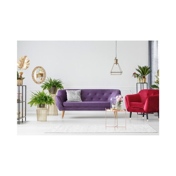 Divano a tre posti viola Amelie - Mazzini Sofas-image-2