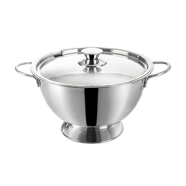 Ciotola argentata in acciaio inox ø 26 cm – Orion