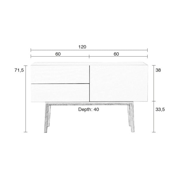 Cassettiera High On Wood Double One Uno High on Wood - Zuiver-image-1
