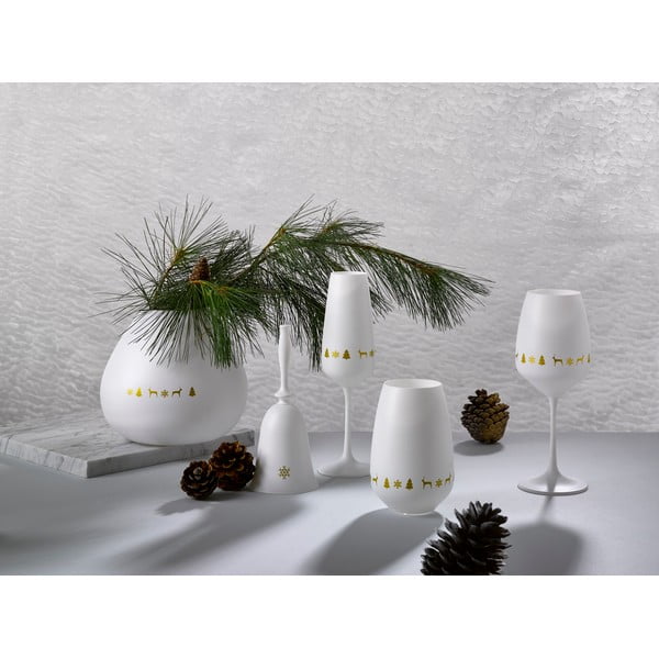 Set di 6 bicchieri bianchi Nordic Vintage, 450 ml Giselle - Crystalex-image-2