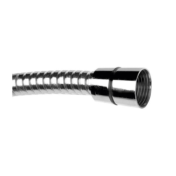 Tubo doccia in acciaio inox in argento lucido Powerflex - Sapho-image-2