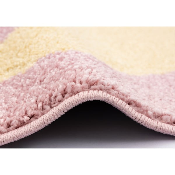 Tappeto per bambini giallo e rosa 120x170 cm Hugsy Vanilla – FD-image-2