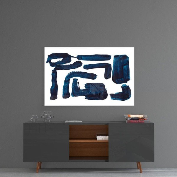 Pittura su vetro Astratto , 110 x 70 cm Lines - Insigne-image-1