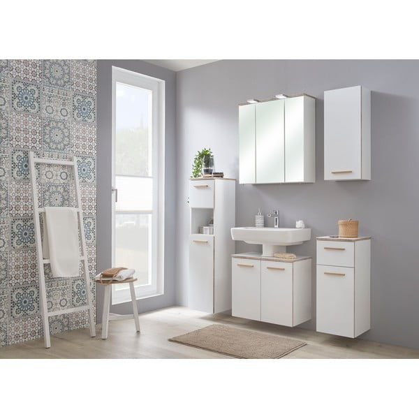 Mobile bagno basso sospeso bianco 30x70 cm Set 931 - Pelipal-image-3