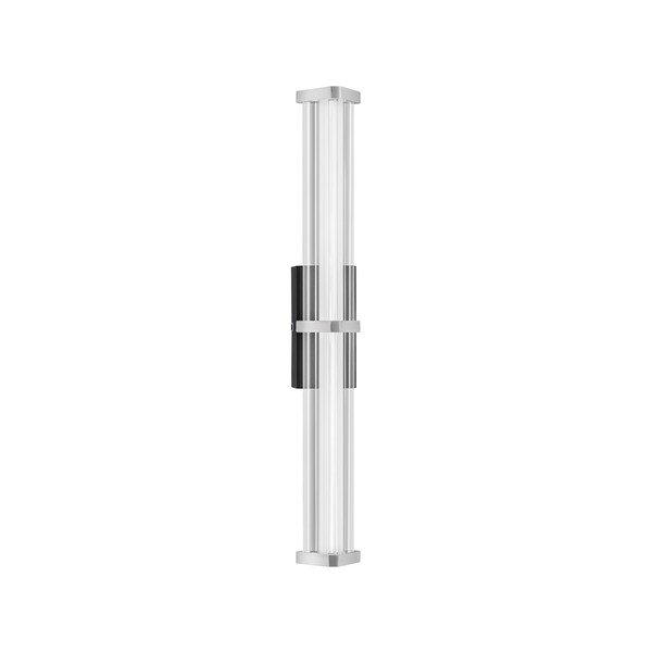 Lampada da parete LED nera opaca/color argento opaco in metallo con intensità regolabile Pheme – Nova Luce