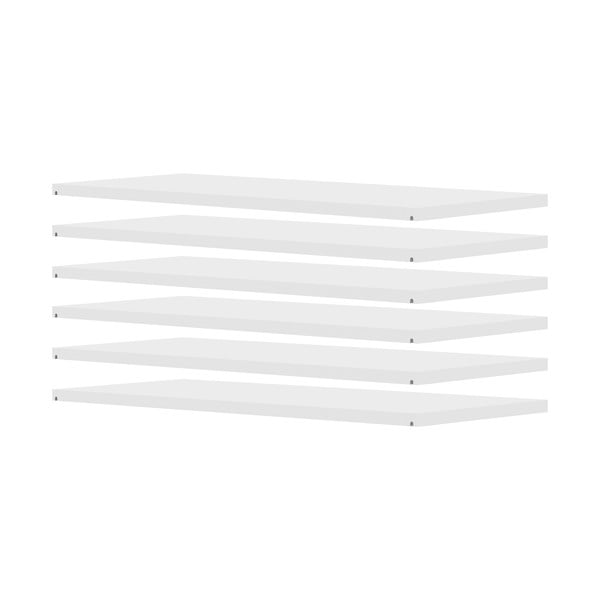 Mensole modulari bianche 6 pezzi 82x2 cm Dakota - Tenzo