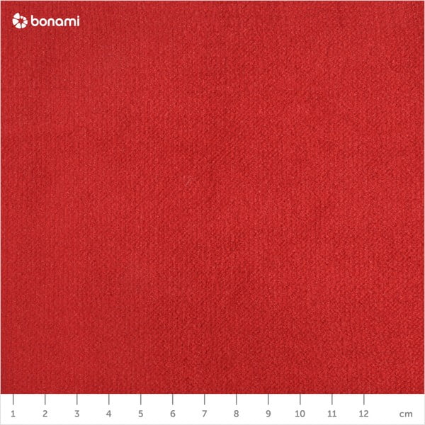 Poltrona rossa con gambe in camoscio marrone Brandford - Max Winzer-image-1