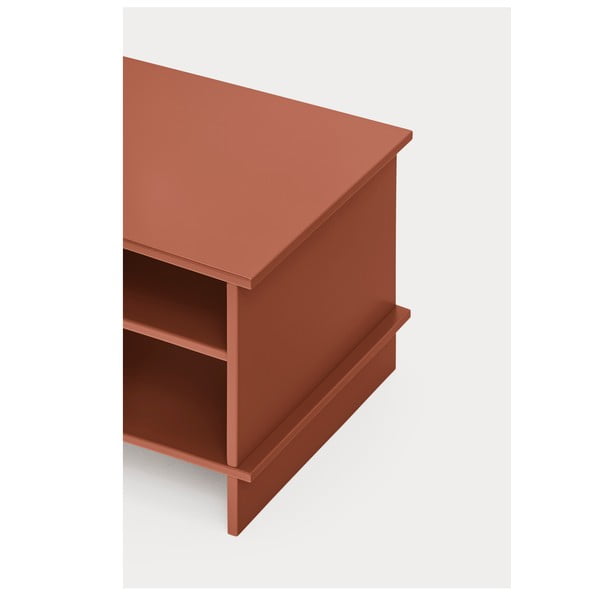 Comodino color mattone con ripiani Inari – Teulat-image-4