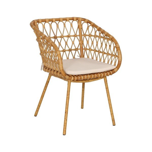 Set di 4 sedie da giardino in rattan in colore naturale - Bonami Essentials-image-2