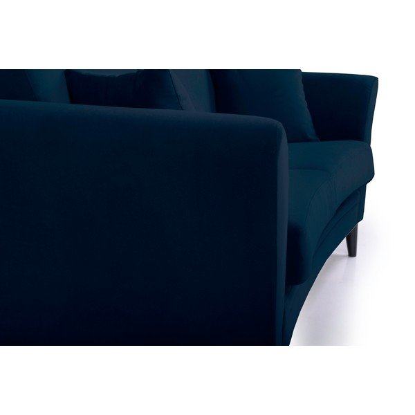 Divano in velluto blu scuro 165 cm Eden - Scandic-image-4