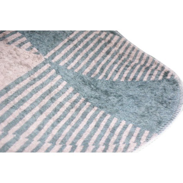 Tappeto lavabile blu 60x100 cm Oval - Vitaus-image-2