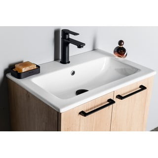 Lavabo bianco in ceramica 60x40 cm Practico – Sapho