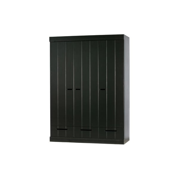 Armadio in pino nero 140x195 cm Connect - WOOOD-image-2