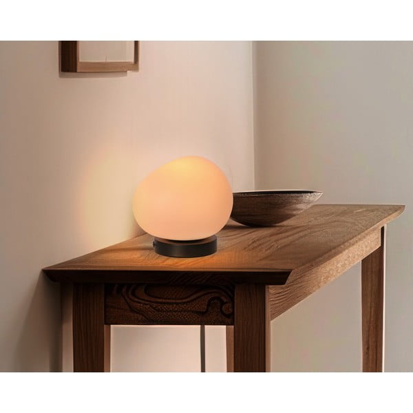 Lampada da tavolo bianca e nera (altezza totale 19 cm) Stones – Candellux Lighting-image-2