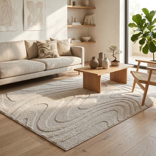 Tappeto beige 120x170 cm Dune - ESTE-image-2