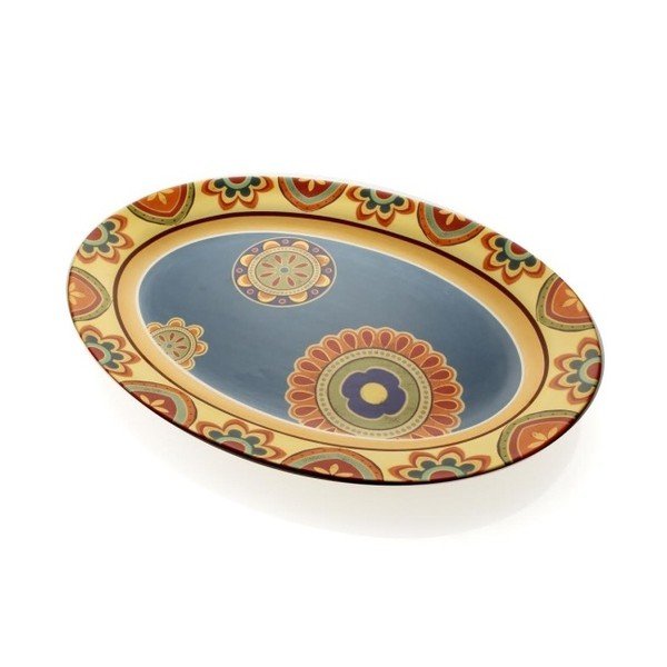 Piatto da portata ovale Ironstone - Brandani-image-1