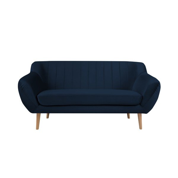 Divano a due posti blu scuro Benito - Mazzini Sofas