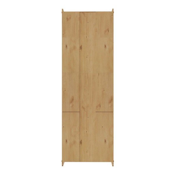 Vetrina colore naturale chiaro in pino massiccio 74x223x37 cm Anita – Støraa-image-4