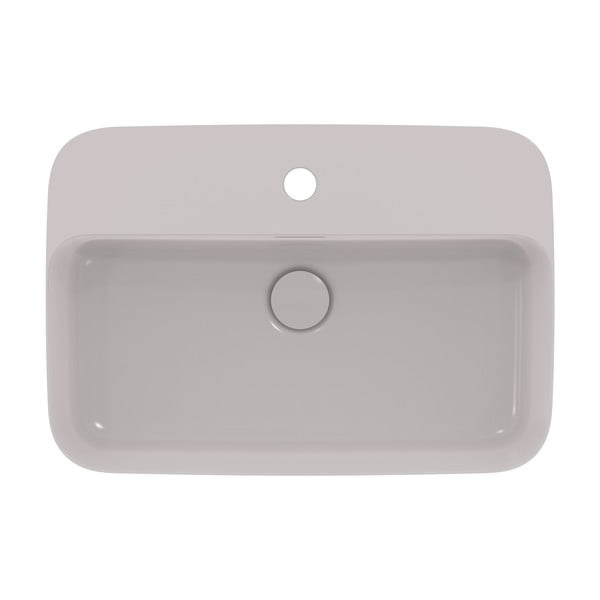 Lavabo in ceramica grigio chiaro 55x38 cm Ipalyss - Ideal Standard-image-2
