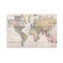 Cartello da parete in legno di pino, 40 x 60 cm Mapamundi - Really Nice Things