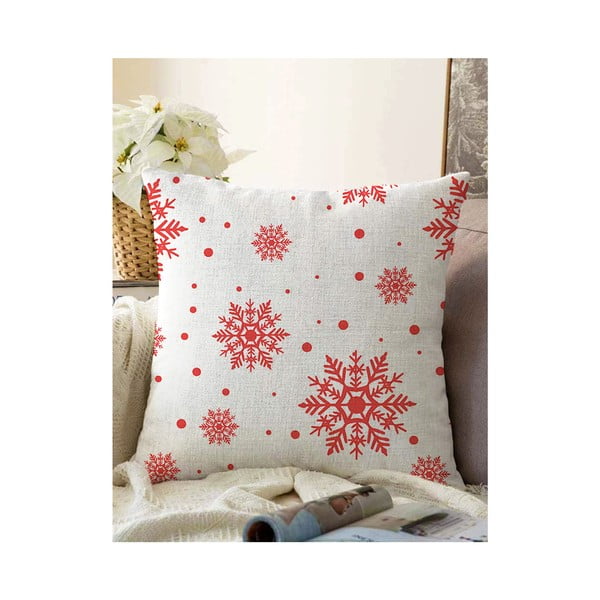 Set di 4 federe natalizie e runner da tavola Rosso Natale - Minimalist Cushion Covers-image-3