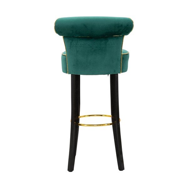 Sgabello da bar in velluto crema 96 cm Luxy - Mauro Ferretti-image-3