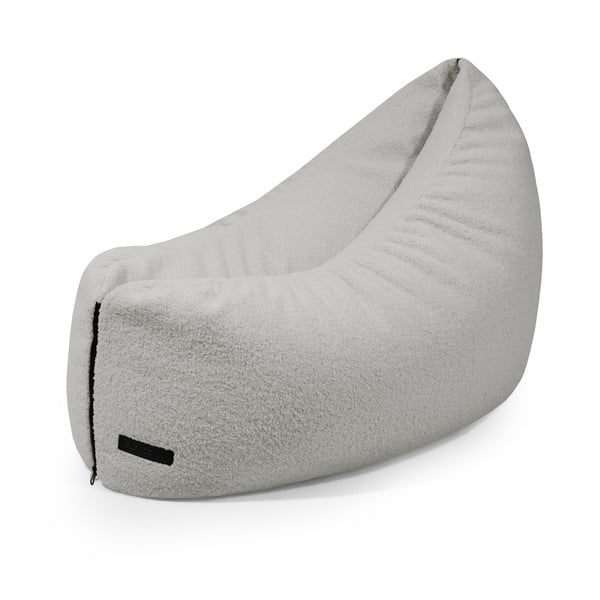 Pouf a sacco per bambini grigio chiaro con rivestimento in bouclé Clip Clap 90 – SLOWDOWN