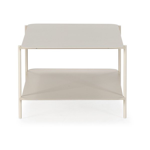 Tavolino da salotto color crema in metallo 58x90 cm Beatrix – MOME-image-2
