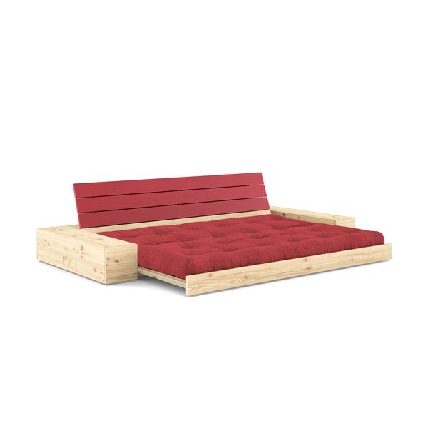 Divano letto in velluto rosso 244 cm Base - Karup Design-image-4