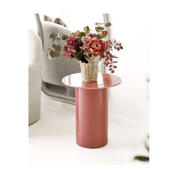 Tavolino rotondo in vetro ø 45 cm Florens – House Nordic-image-1