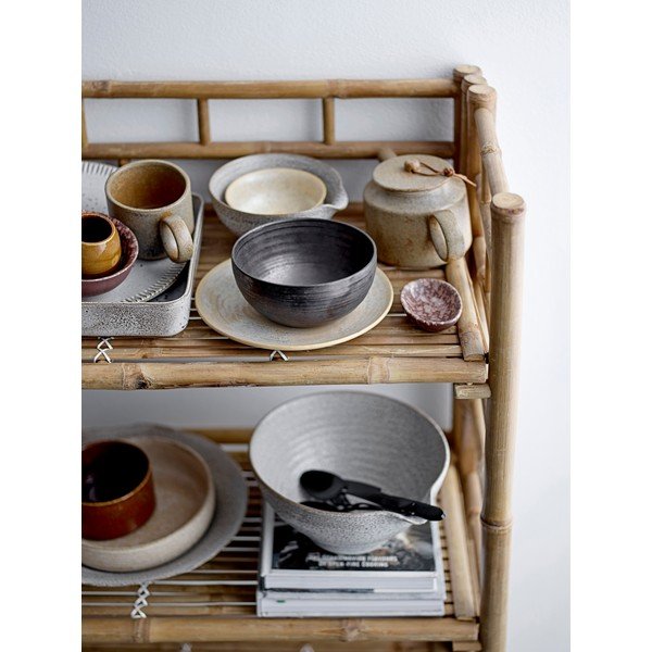 Ciotola da portata in gres grigio e bianco, ø 24,5 cm Thea - Bloomingville-image-1