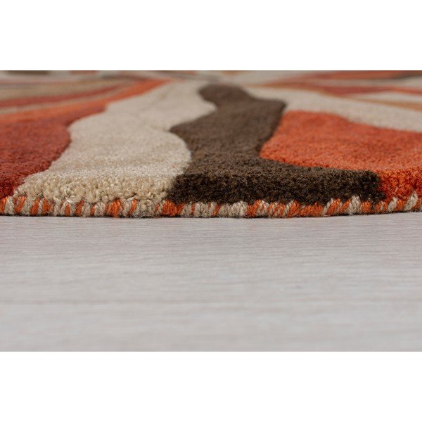 Tappeto arancione Scheggia, ⌀ 135 cm - Flair Rugs-image-2