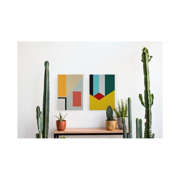 Pittura su tela, 40 x 60 cm Geometric Perspective - Really Nice Things-image-1