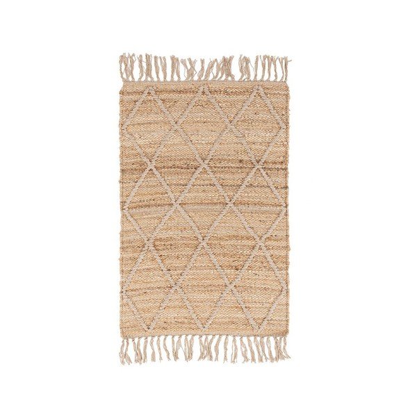 Tappeto di colore naturale in iuta tessuto a mano 60x90 cm Shaila – Yes Everyday