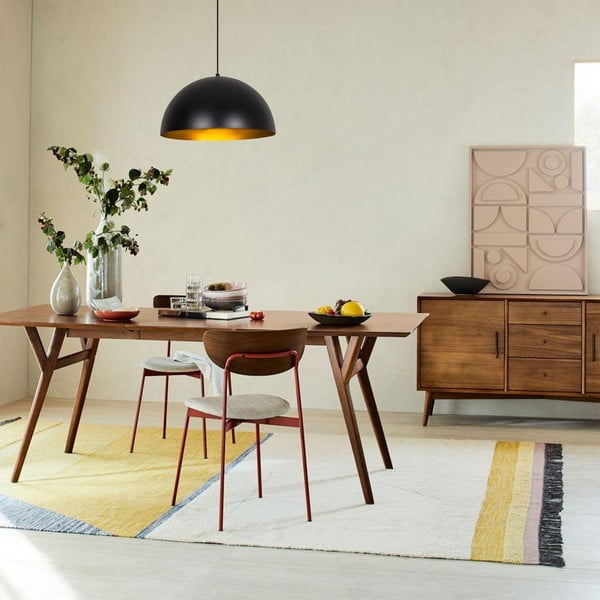 Lampadario nero con paralume in metallo ø 40 cm Coppa – Opviq lights-image-1