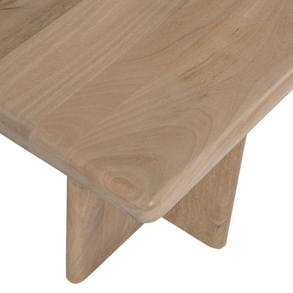 Panchina di colore naturale in legno massiccio Ato – WOOOD-image-4